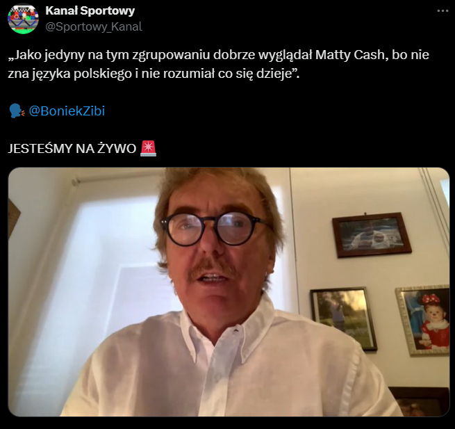 Zbigniew Boniek nt. Matty'ego Casha na zgrupowaniu xD